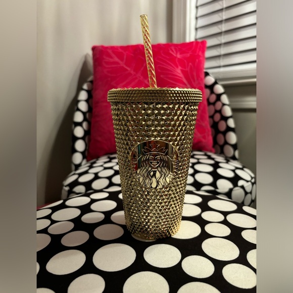 Starbucks Gold Studded Tumbler Fall Bling (16 oz - Grande) - Picture 2 of 3